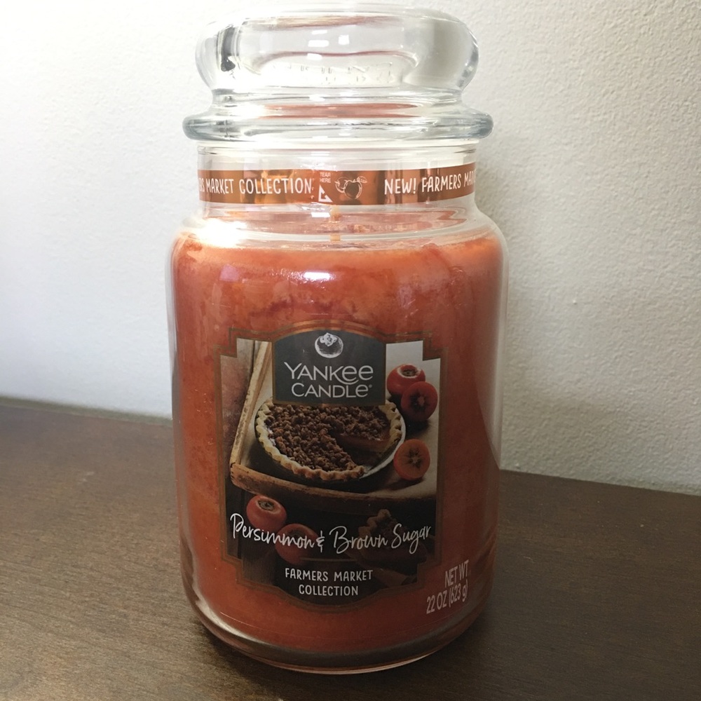 Yankee Candle Persimmon and Brown Sugar Candle!